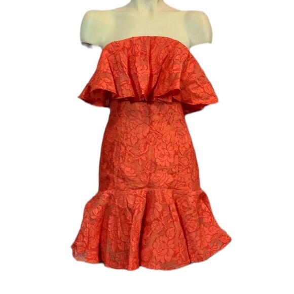 Keepsake Red Strapless Dress Size Medium - Picture 1 of 5